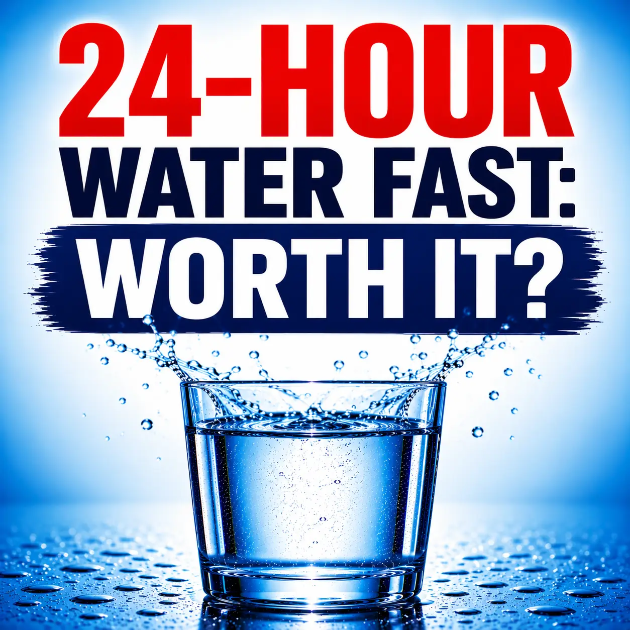 24-Hour Water Fast: Benefits, Disease Reversal, and Longevity