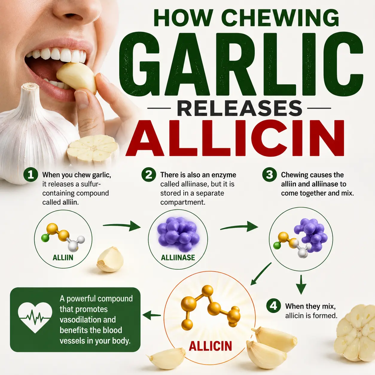How Chewing Garlic Releases Allicin