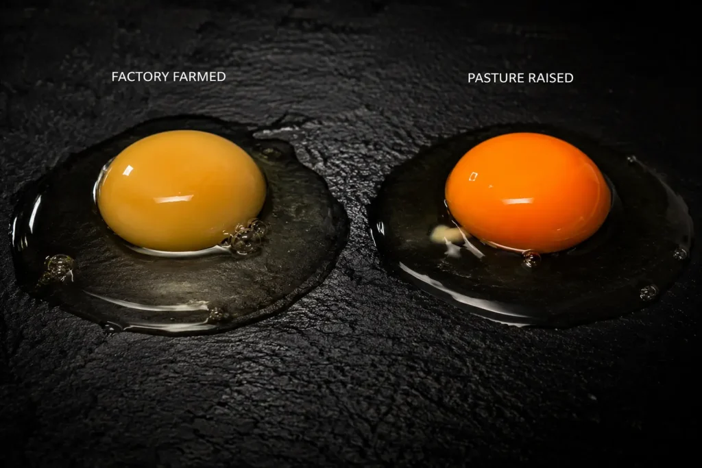 Low-Quality Factory-Farmed Eggs